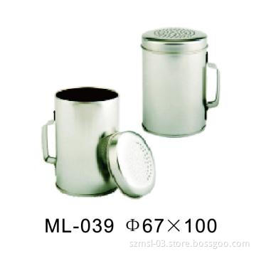 tea box, tin box with silver color